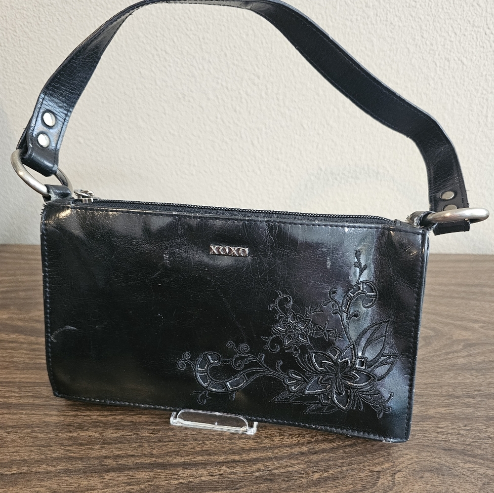 XOXO Black Leather Handbag (circa 1999)
